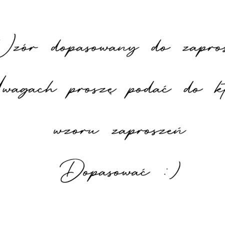 Księga gości Wzór dopasowany do zaproszeń