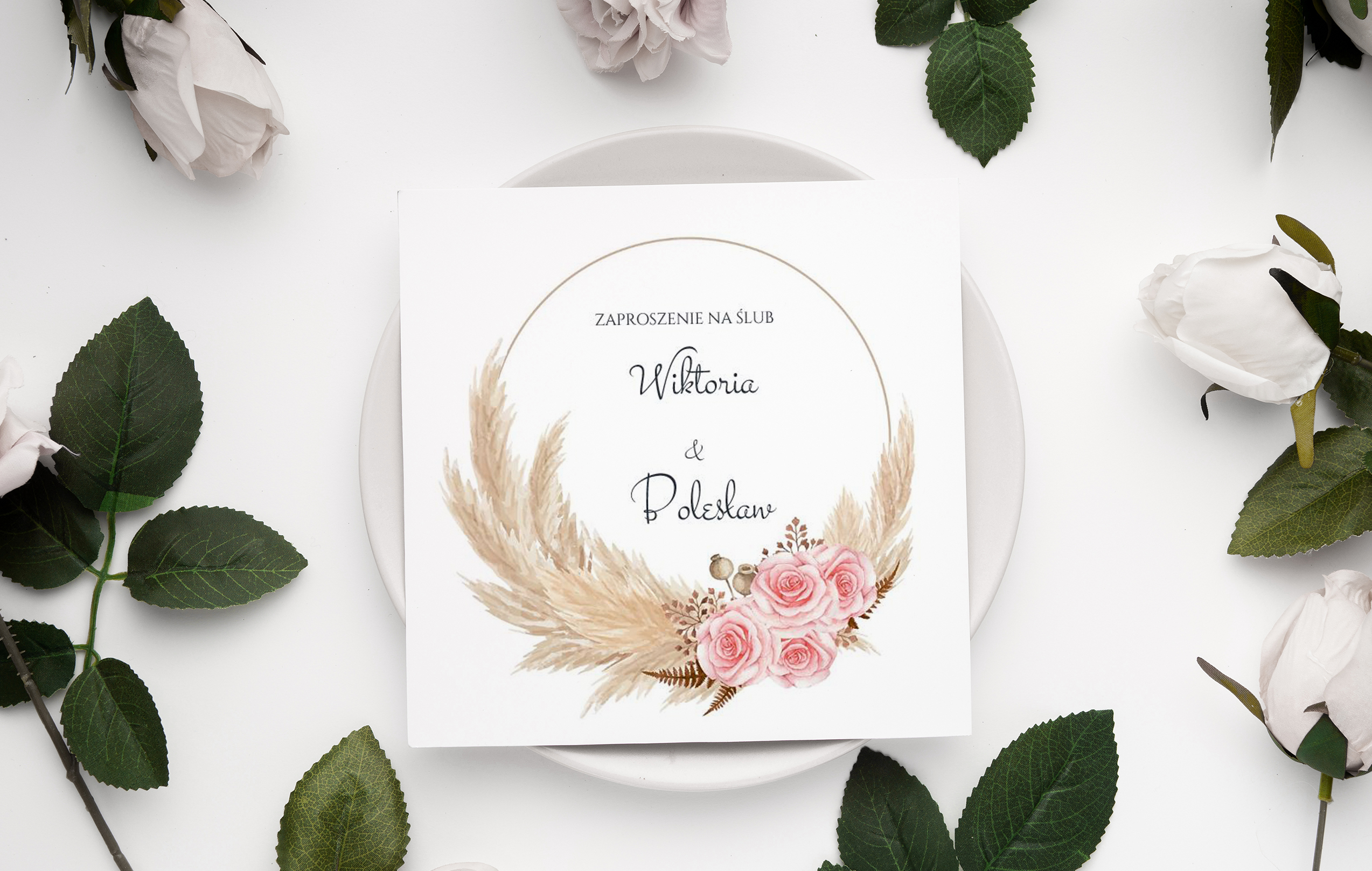 Zaproszenie składane wzór 15