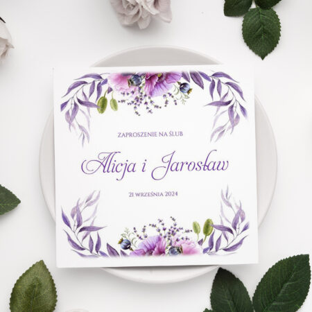 Zaproszenie składane wzór 22