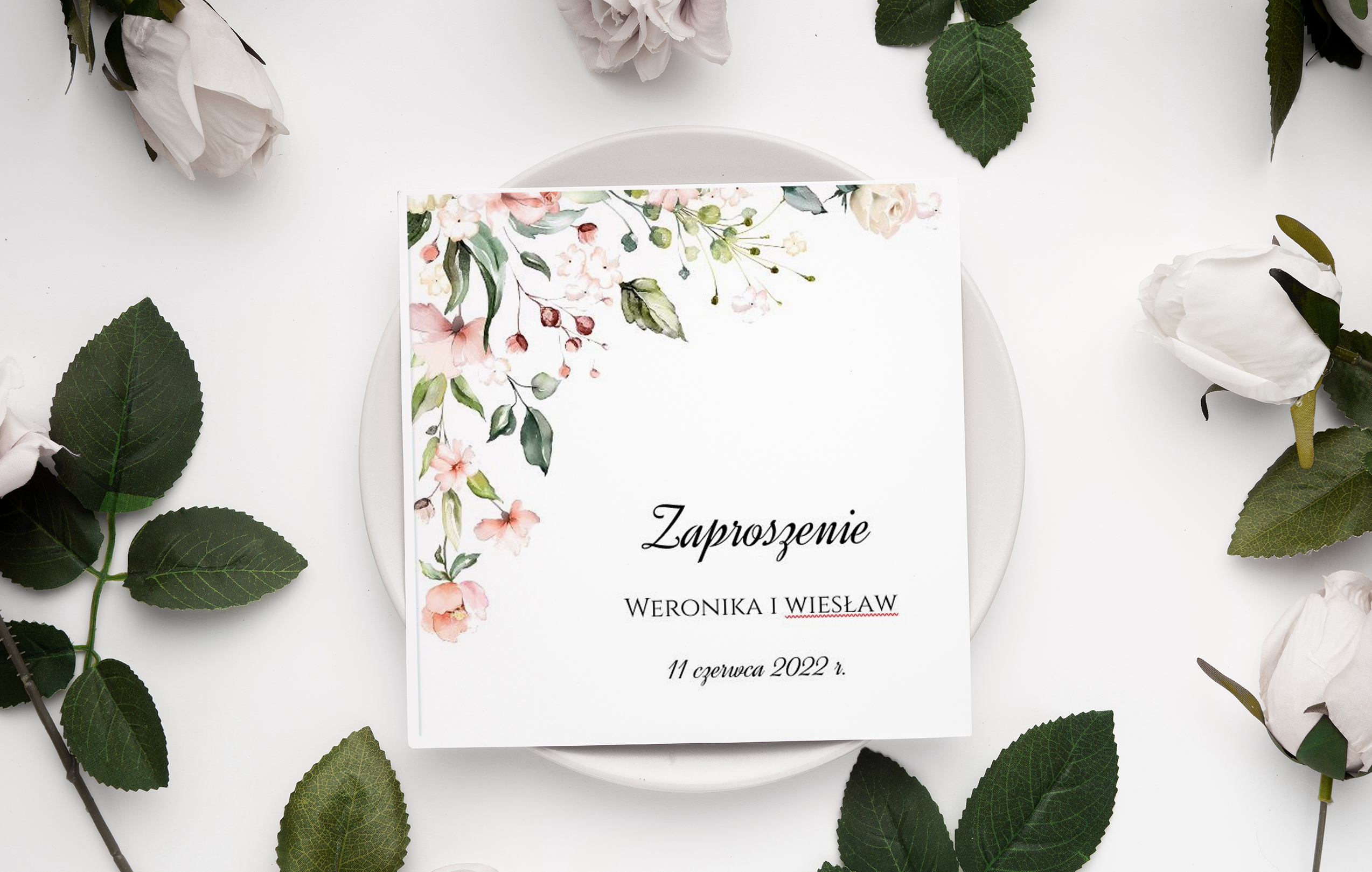 Zaproszenie składane wzór 38