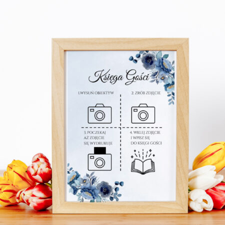 Instax Plakat Granatowy