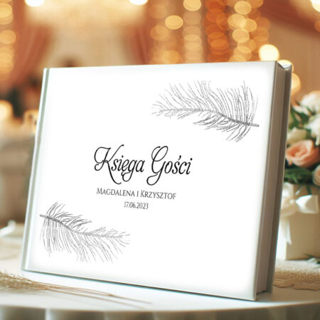 Księga gości Czarna Kłos Pióro