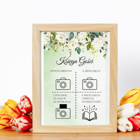Instax Plakat Kremowe Róże