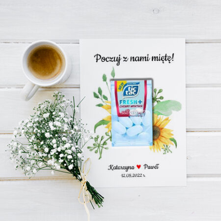 Podziękowanie TIC TAC Słoneczniki