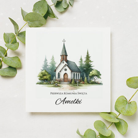 Zaproszenie Komunia Święta wzór 16