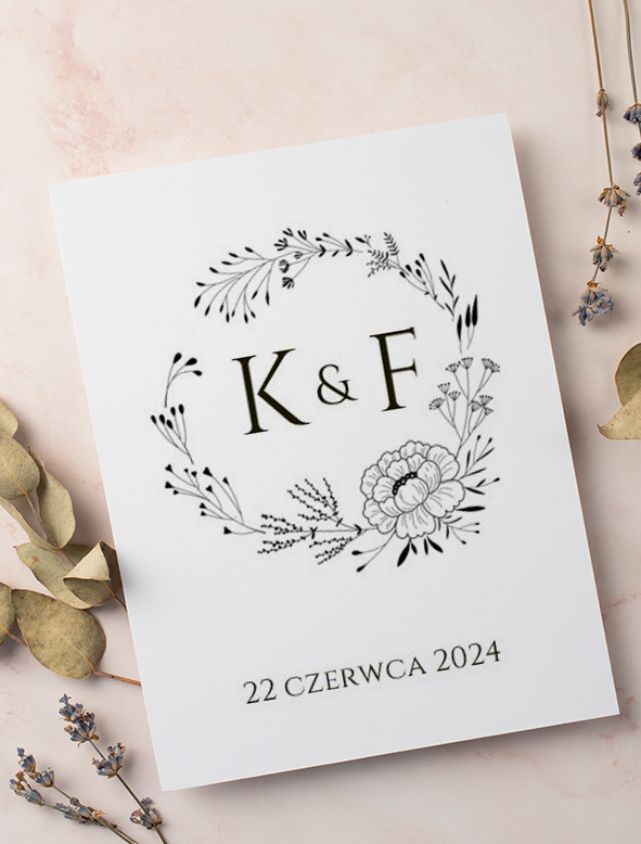 Pozłacane Jednokartkowe wzór4