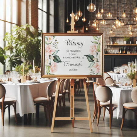 Tablica Powitalna Komunia Święta A2