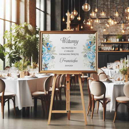 Tablica Powitalna Komunia Święta A3