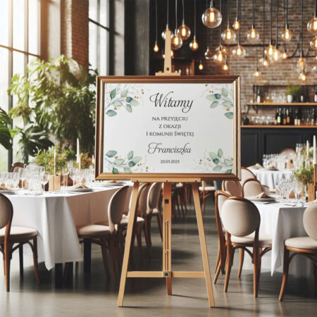 Tablica Powitalna Komunia Święta A4