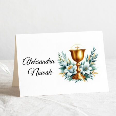 Winietka Komunia Święta Wzór20 IHS kielich