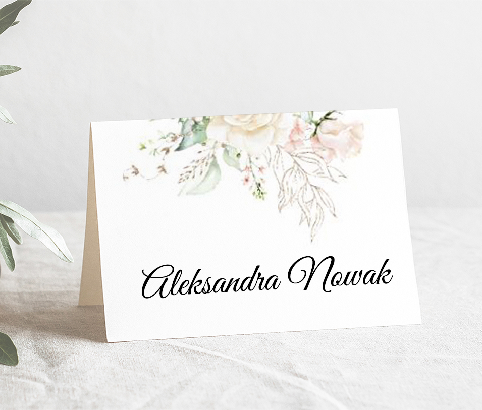 Winietka Komunia Święta Wzór3 Pudrowe Kwiaty
