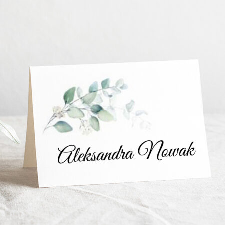 Winietka Komunia Święta Wzór5 eucaliptus gałązka