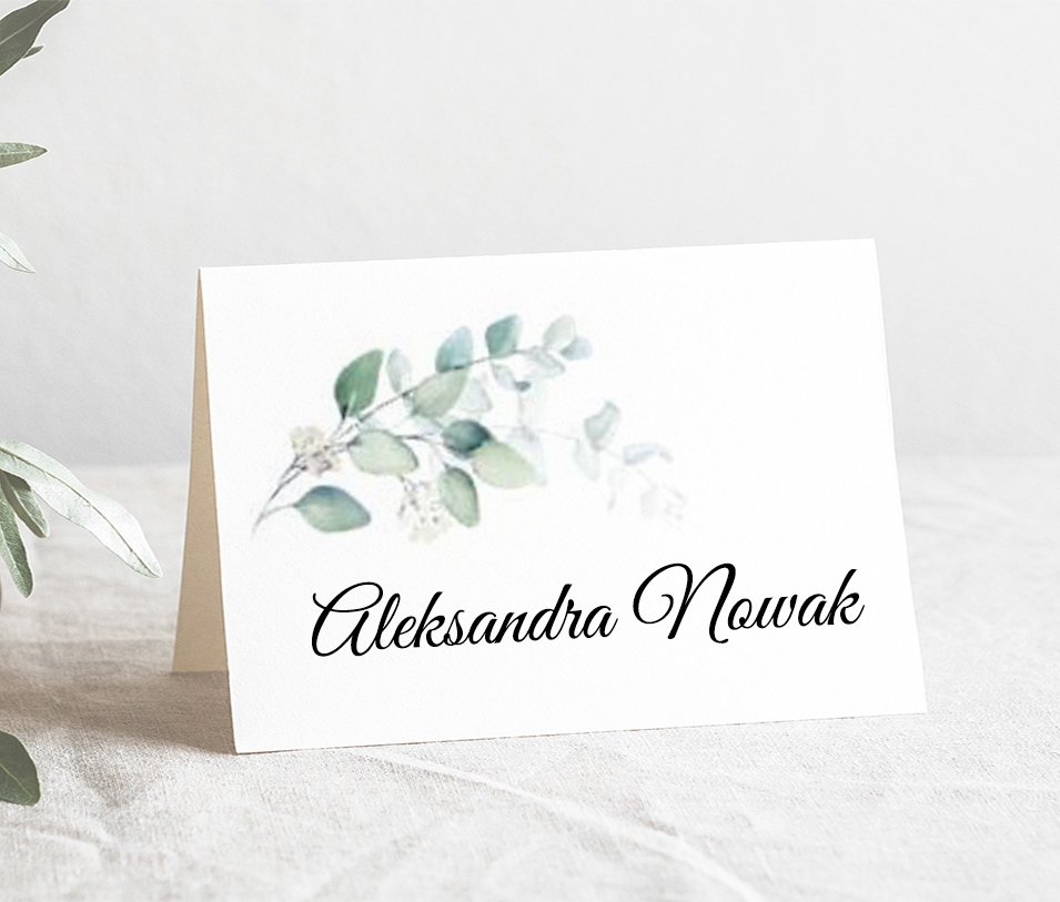 Winietka Komunia Święta Wzór5 eucaliptus gałązka