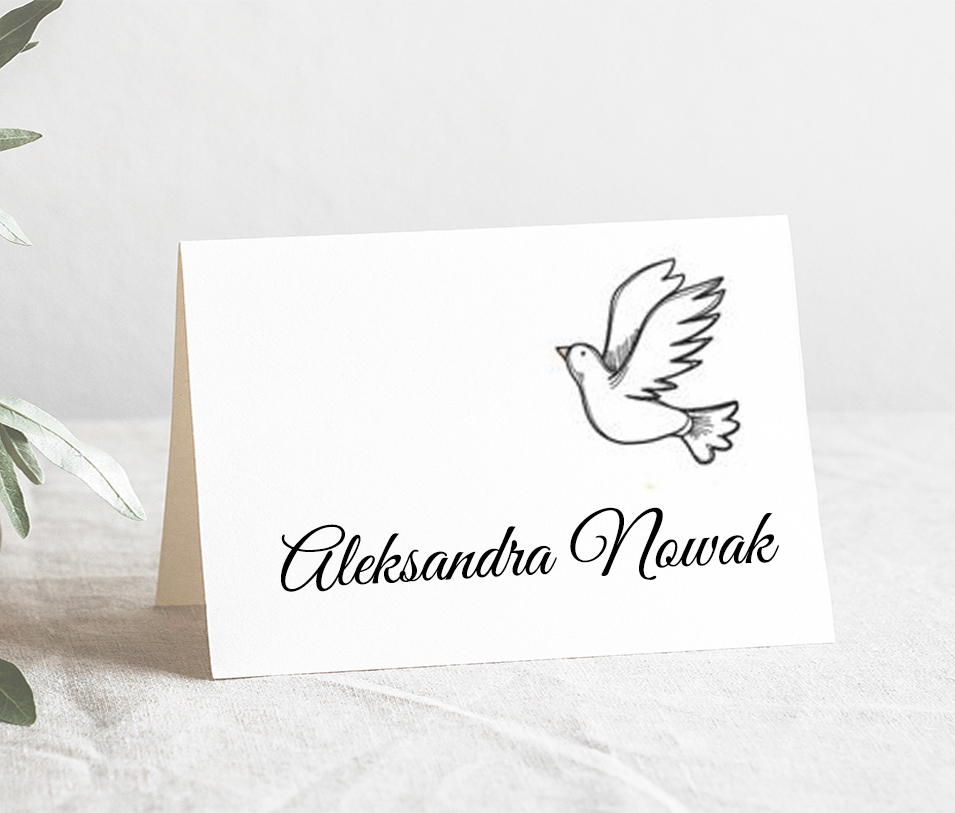 Winietka Komunia Święta Wzór6 gołąb
