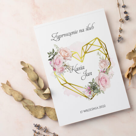 Zaproszenia jednokartkowe wzór 2
